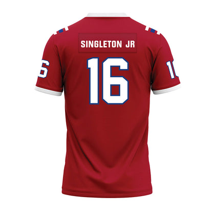 LA Tech - NCAA Football : Marques Singleton Jr - Red Premium Football Jersey-1