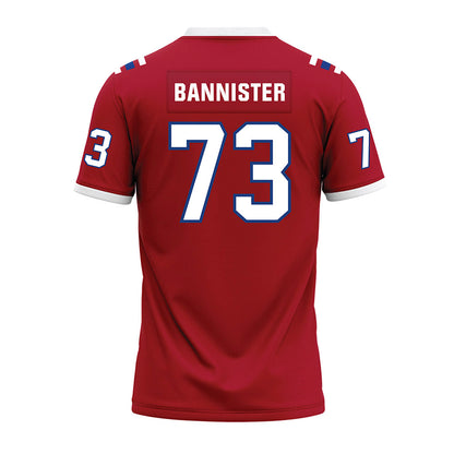 LA Tech - NCAA Football : Kenneth Bannister - Red Premium Football Jersey