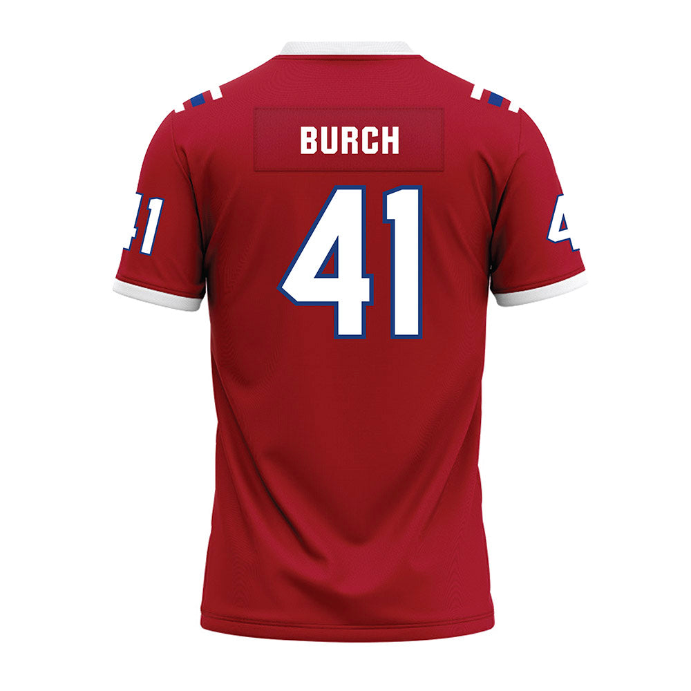 LA Tech - NCAA Football : Ean Burch - Red Premium Football Jersey