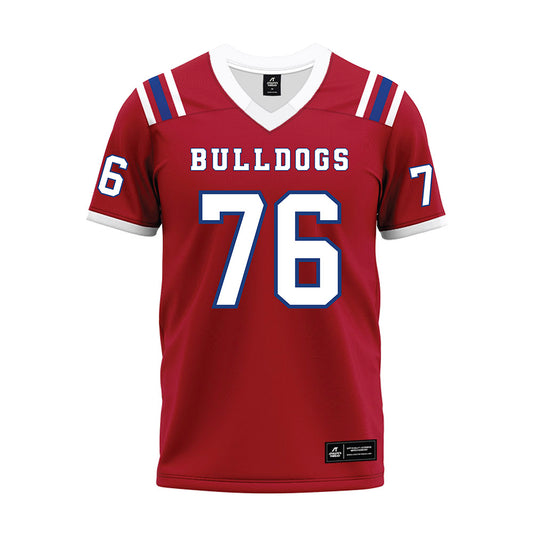 LA Tech - NCAA Football : Cyler Corn - Red Premium Football Jersey-0
