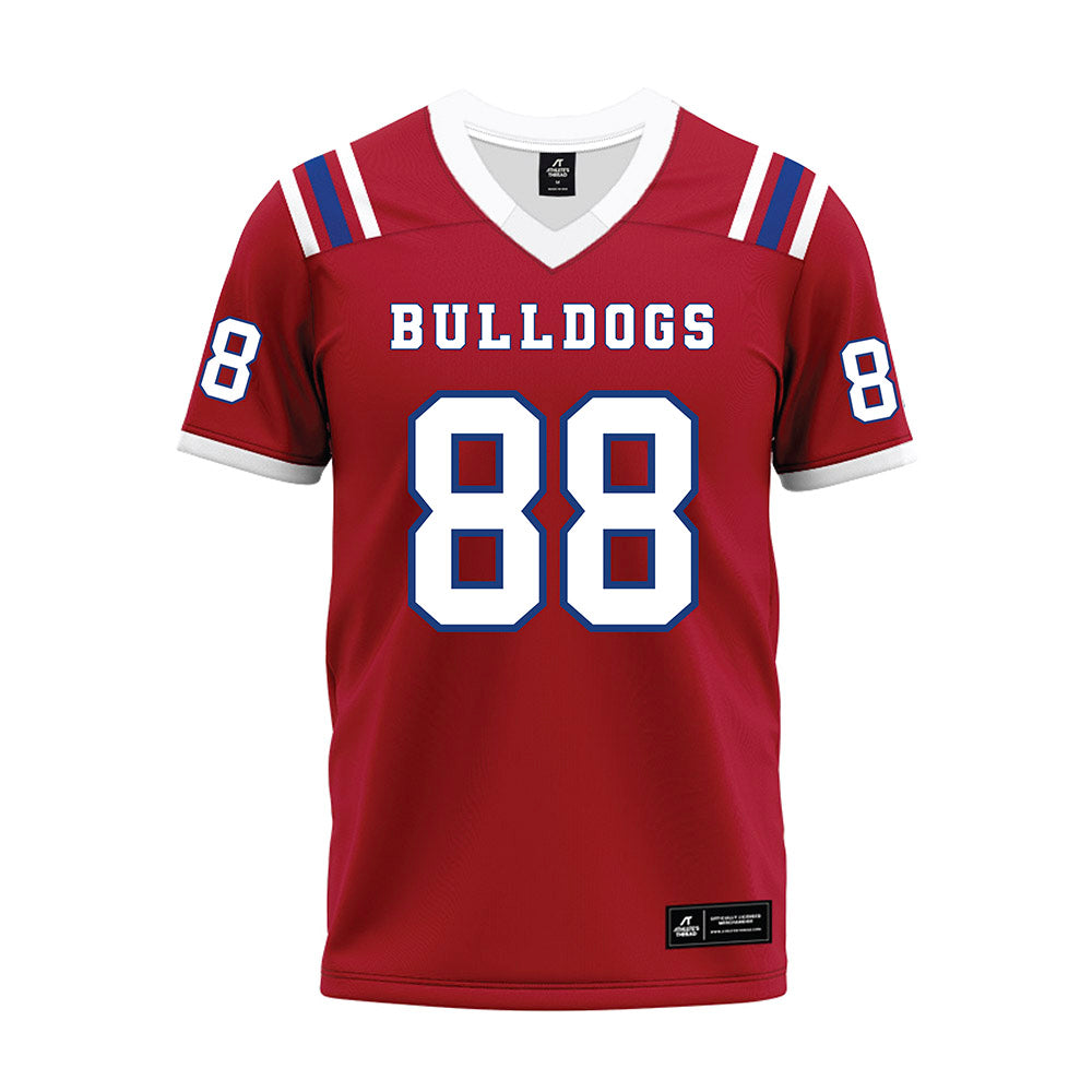 LA Tech - NCAA Football : Johnnie Thiel IV - Red Premium Football Jersey-0
