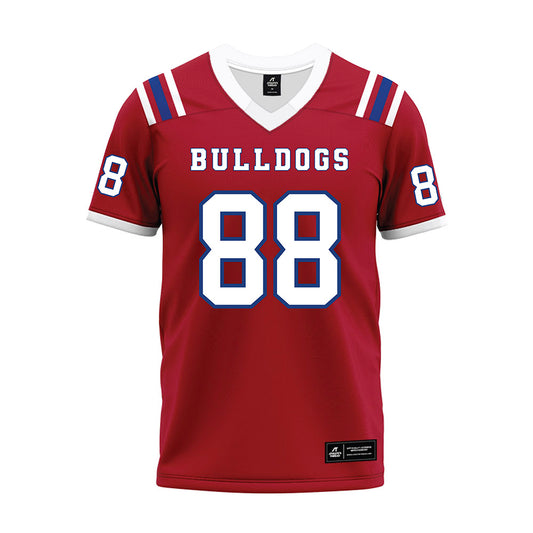 LA Tech - NCAA Football : Johnnie Thiel IV - Red Premium Football Jersey-0