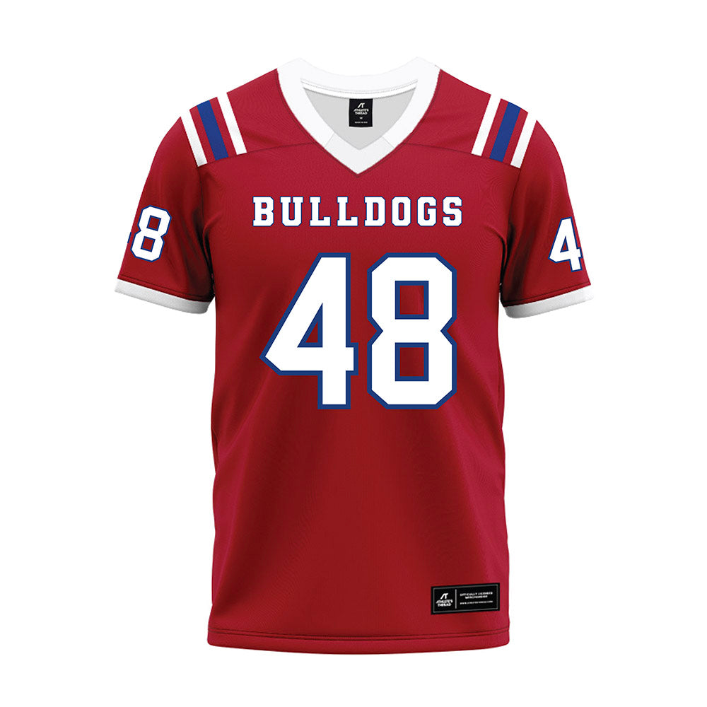 LA Tech - NCAA Football : John Hoyet Chance - Red Premium Football Jersey-0