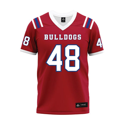 LA Tech - NCAA Football : John Hoyet Chance - Red Premium Football Jersey-0