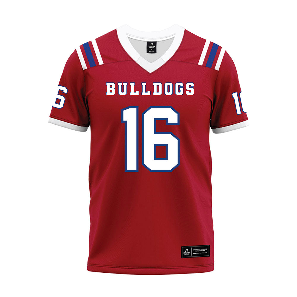 LA Tech - NCAA Football : Marques Singleton Jr - Red Premium Football Jersey-0