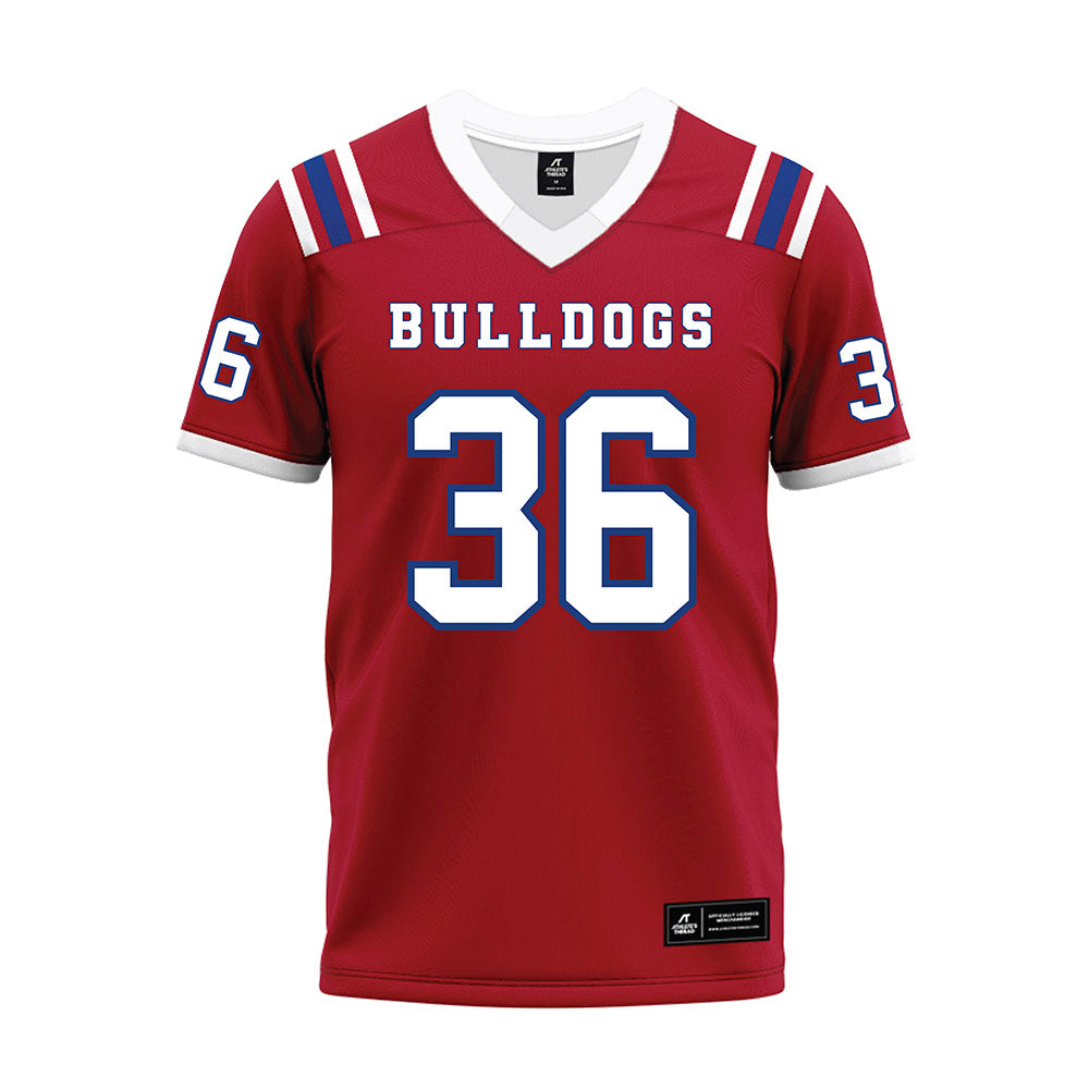 LA Tech - NCAA Football : Riley Small - Red Premium Football Jersey-0