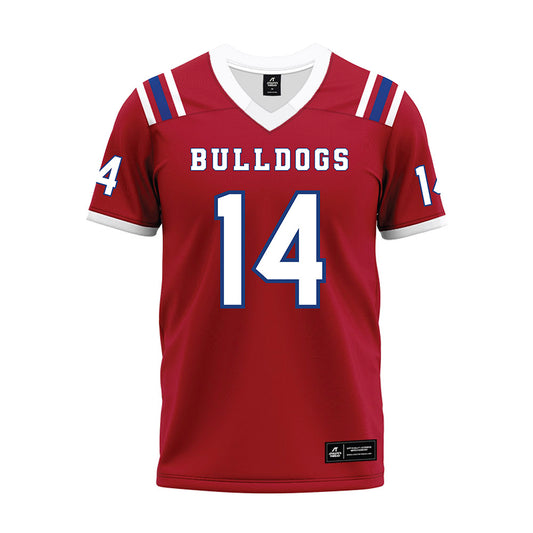 LA Tech - NCAA Football : Jordan Mcrae - Red Premium Football Jersey-0