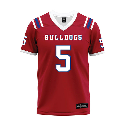 LA Tech - NCAA Football : Benji Johnson - Red Premium Football Jersey-0
