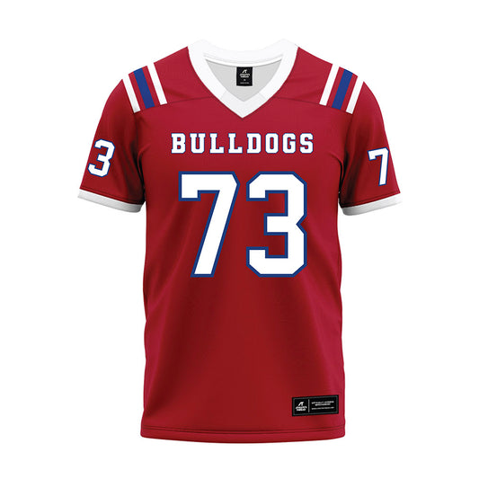 LA Tech - NCAA Football : Kenneth Bannister - Red Premium Football Jersey