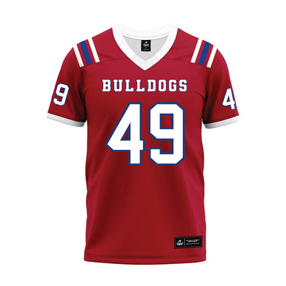 LA Tech - NCAA Football : James Predtechenskis - Red Premium Football Jersey-0