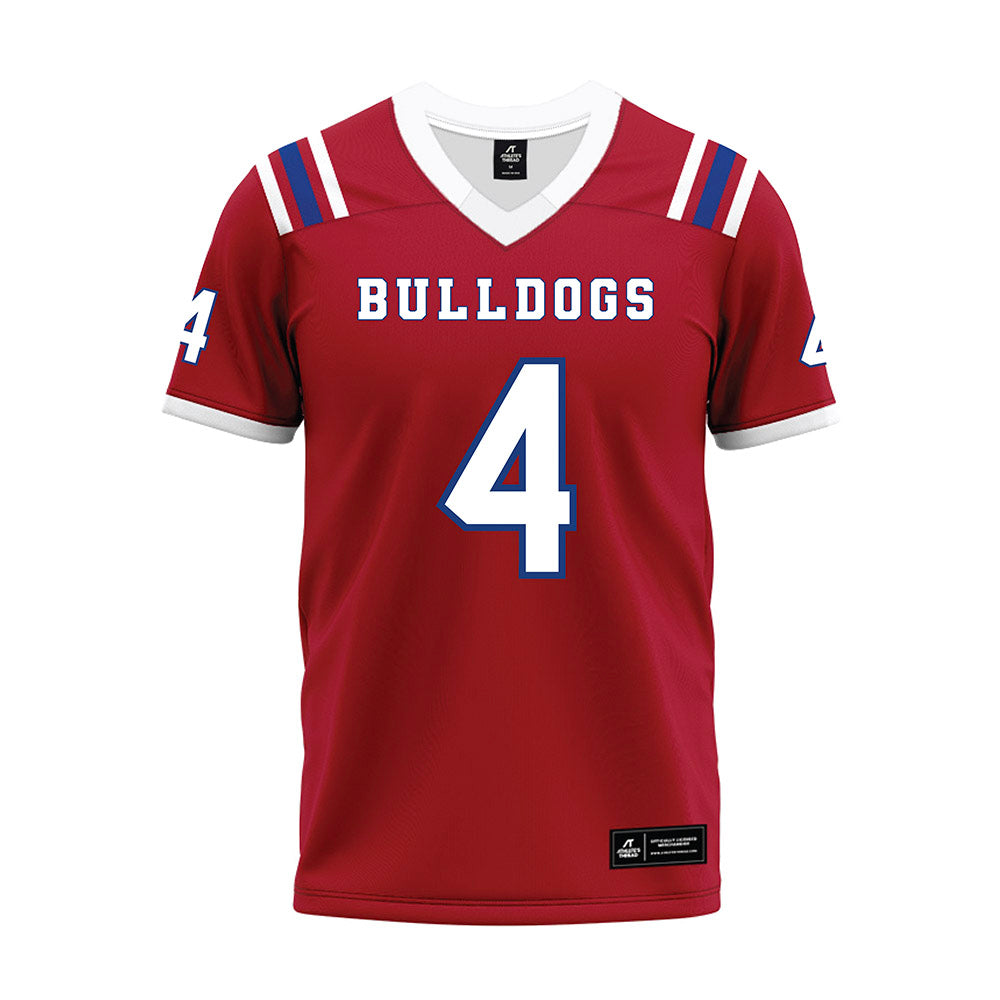 LA Tech - NCAA Football : Clay Thevenin - Red Premium Football Jersey-0