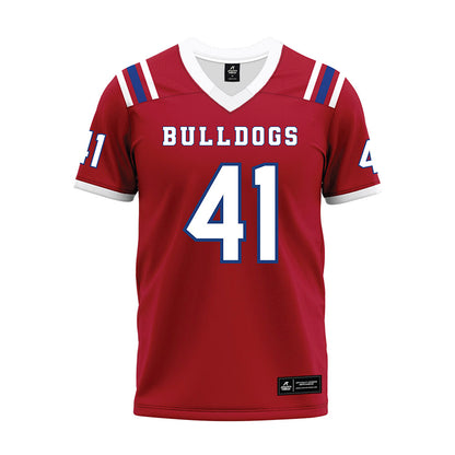 LA Tech - NCAA Football : Ean Burch - Red Premium Football Jersey