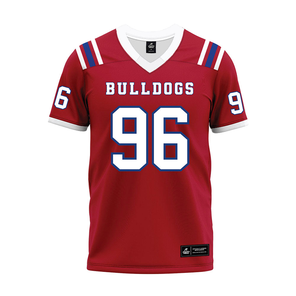 LA Tech - NCAA Football : Zion Nason - Red Premium Football Jersey