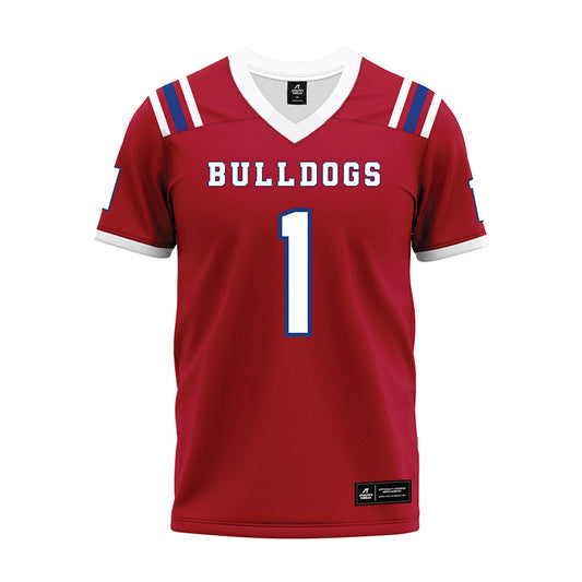 LA Tech - NCAA Football : Samuel Fongang - Red Premium Football Jersey-0