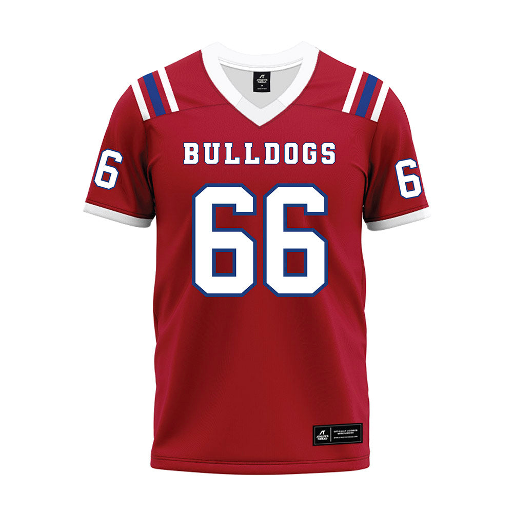 LA Tech - NCAA Football : Will Hutchens - Red Premium Football Jersey-0