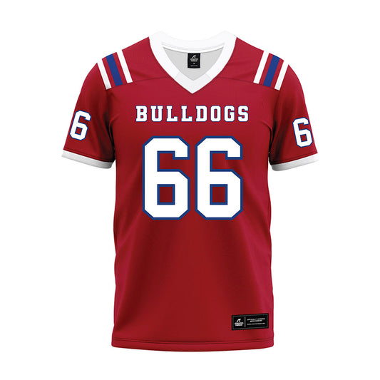 LA Tech - NCAA Football : Will Hutchens - Red Premium Football Jersey-0