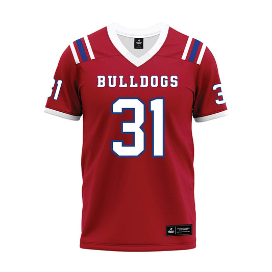 LA Tech - NCAA Football : Hunter Rioux - Red Premium Football Jersey-0