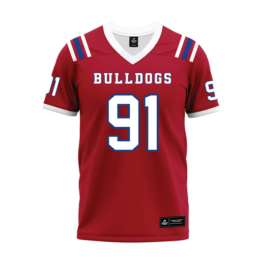 LA Tech - NCAA Football : Caleb Sims - Red Premium Football Jersey-0