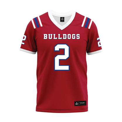 LA Tech - NCAA Football : Josh Cobbs - Red Premium Football Jersey-0