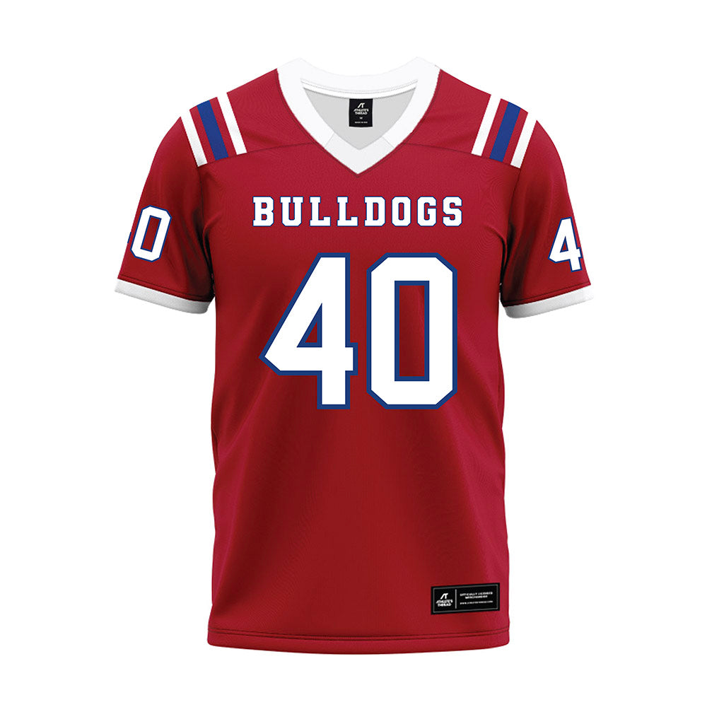 LA Tech - NCAA Football : Kaleb Andrus - Red Premium Football Jersey-0