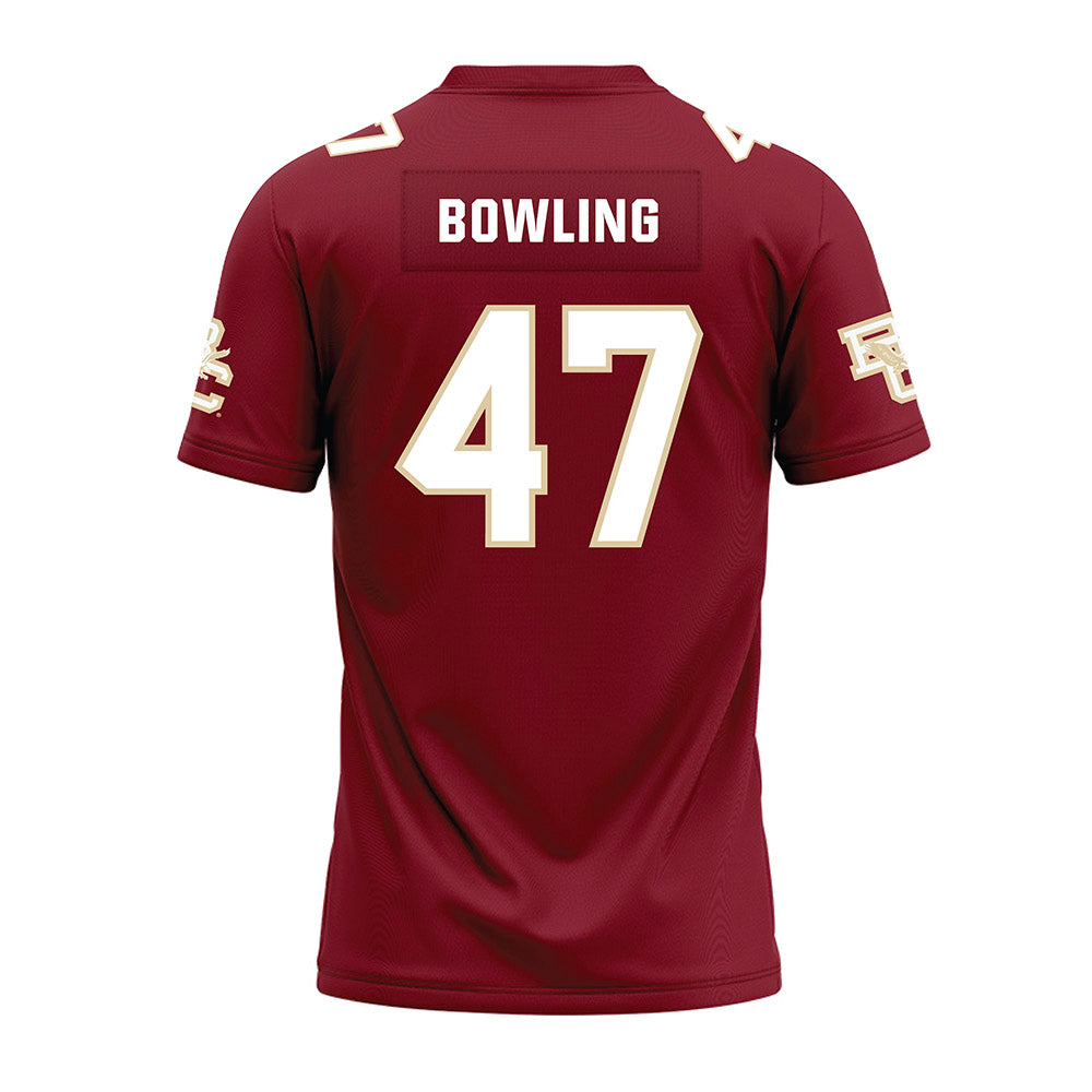 Boston College - NCAA Football : Caden Bowling - Premium Football Jersey