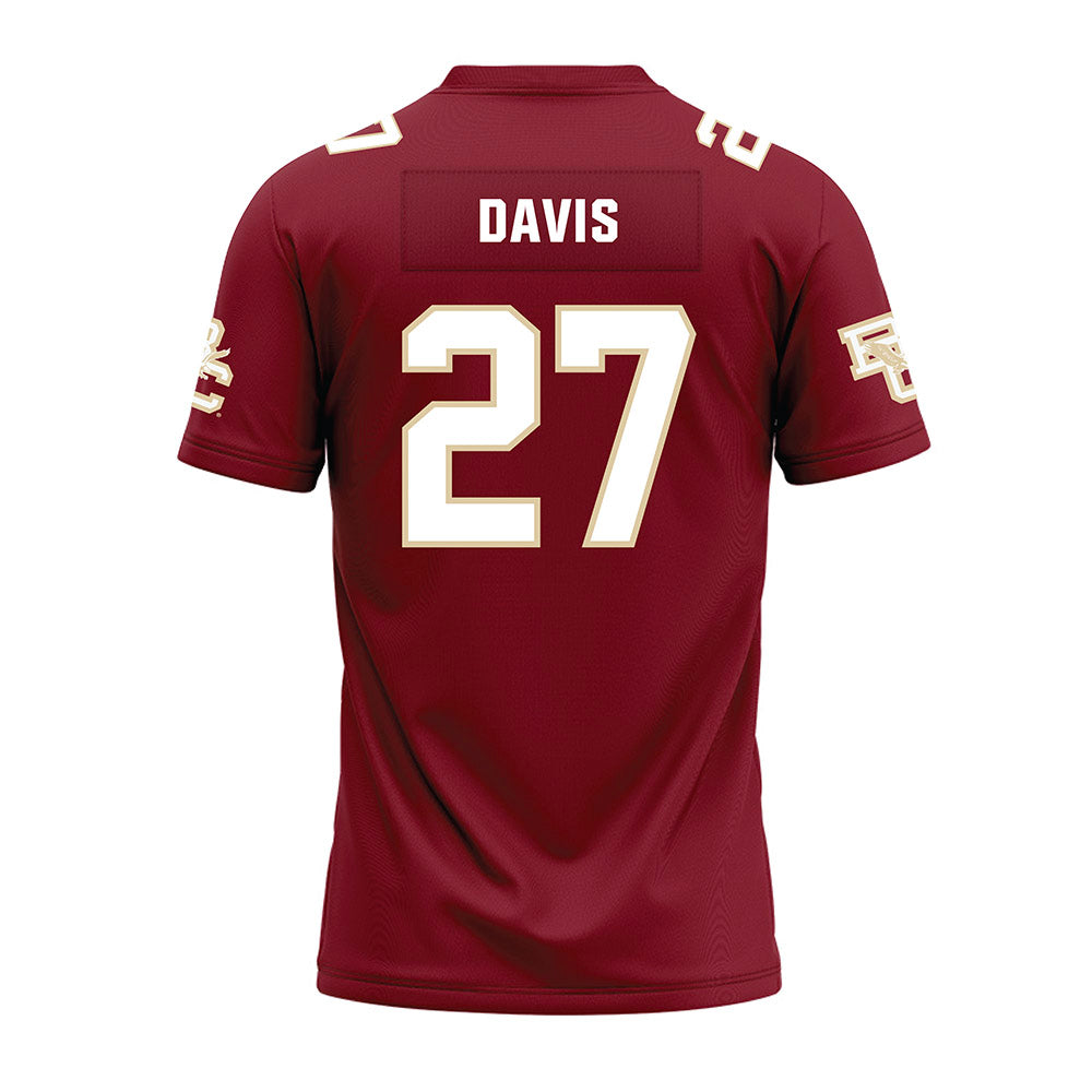 Boston College - NCAA Football : Omarion Davis - Premium Football Jersey-1