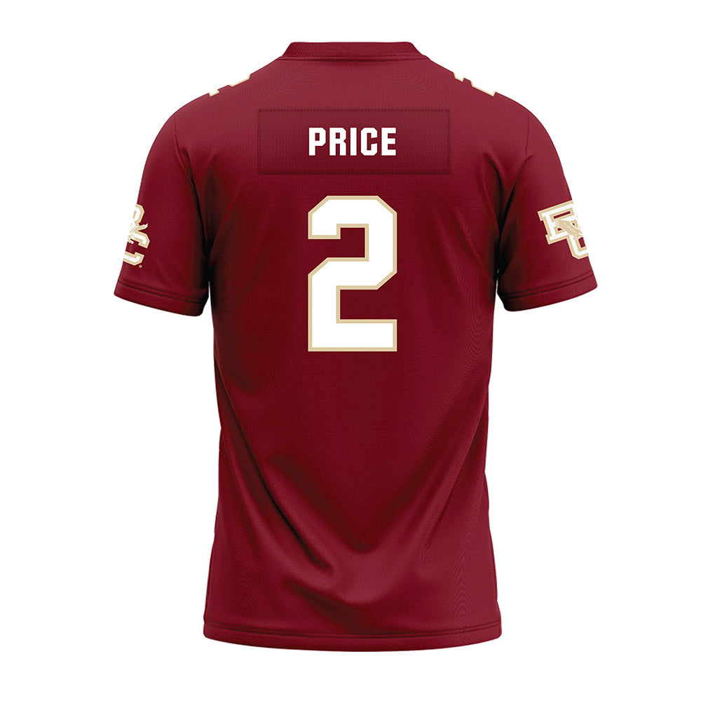 Boston College - NCAA Football : Kp Price - Premium Football Jersey-1