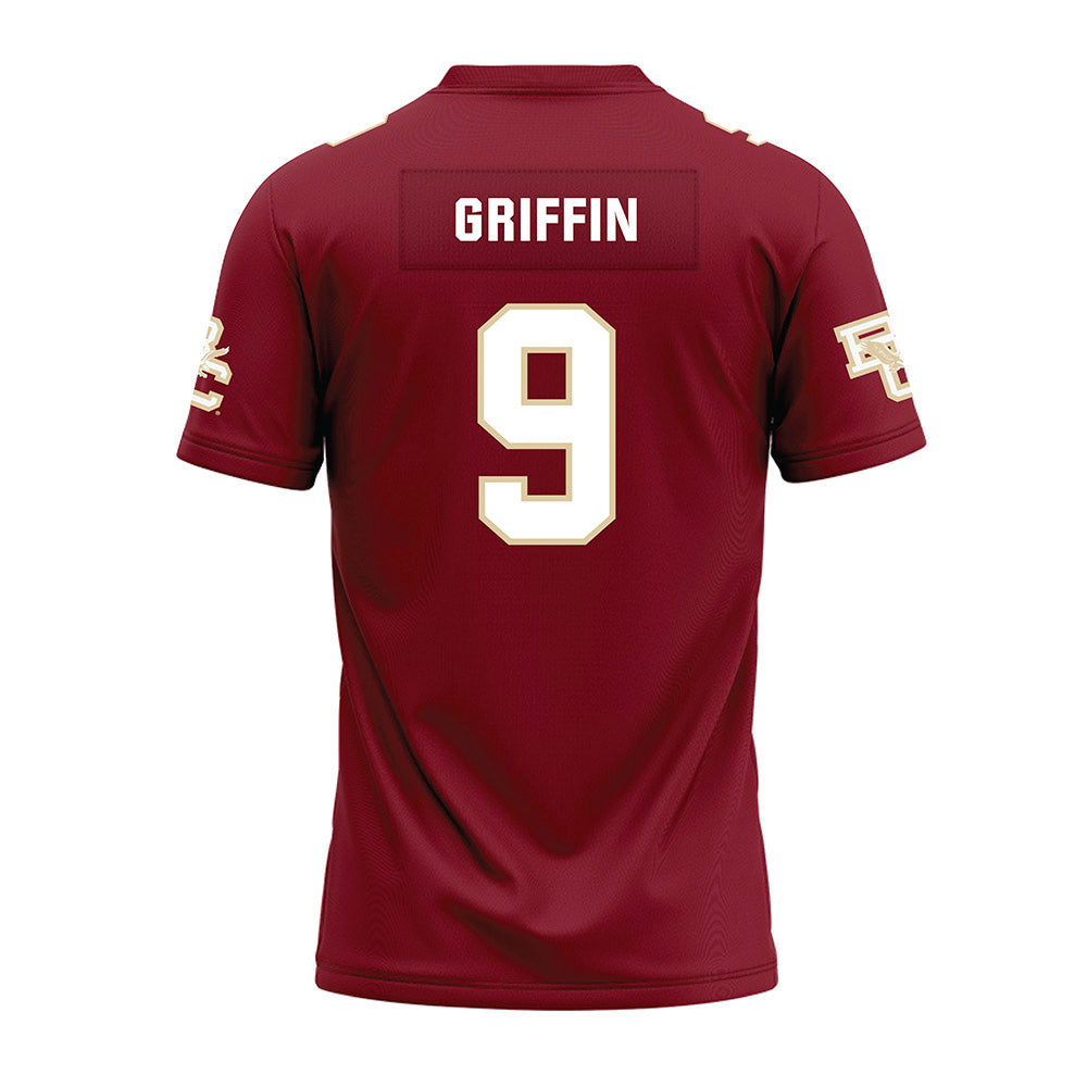 Boston College - NCAA Football : Josiah Griffin - Premium Football Jersey