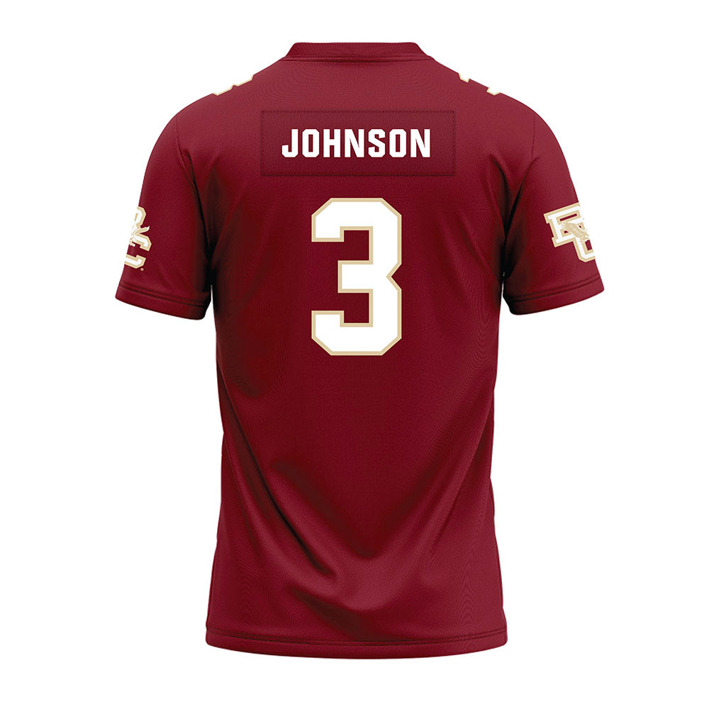 Boston College - NCAA Football : Khari Johnson - Premium Football Jersey