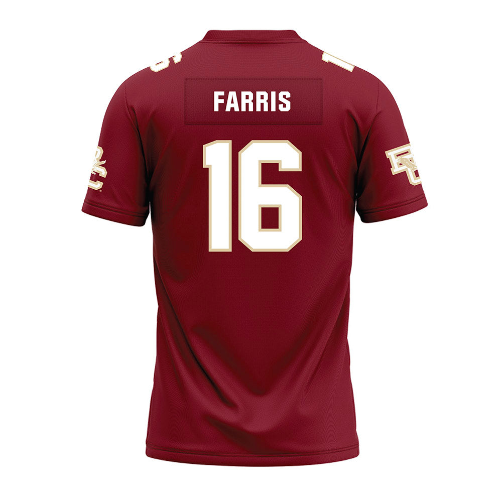 Boston College - NCAA Football : Isaiah Farris - Premium Football Jersey-1