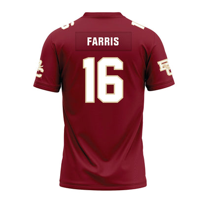 Boston College - NCAA Football : Isaiah Farris - Premium Football Jersey-1