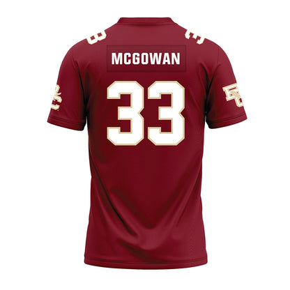 Boston College - NCAA Football : Owen McGowan - Premium Football Jersey