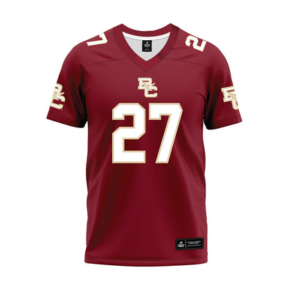 Boston College - NCAA Football : Omarion Davis - Premium Football Jersey-0