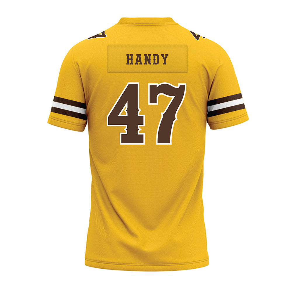 Wyoming - NCAA Football : Jason Handy - Premium Football Jersey-1