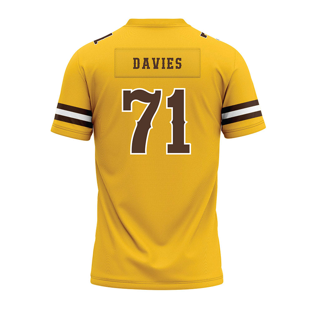 Wyoming - NCAA Football : Jake Davies - Premium Football Jersey