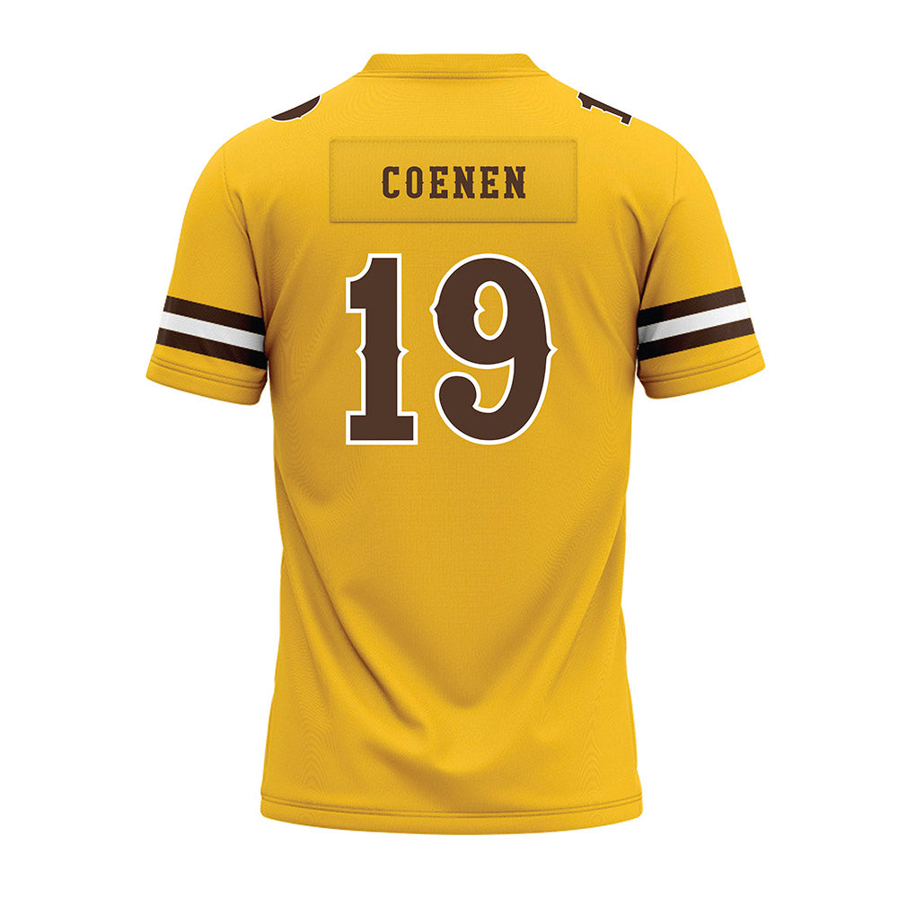 Wyoming - NCAA Football : Charlie Coenen - Premium Football Jersey-1