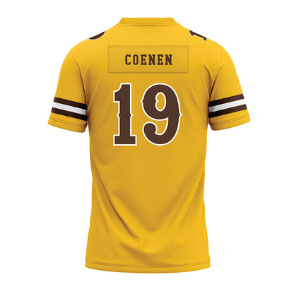 Wyoming - NCAA Football : Charlie Coenen - Premium Football Jersey-1