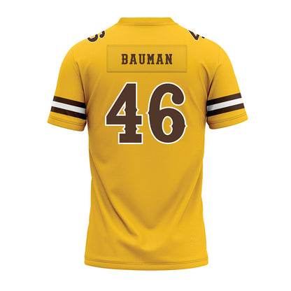 Wyoming - NCAA Football : Dash Bauman - Premium Football Jersey