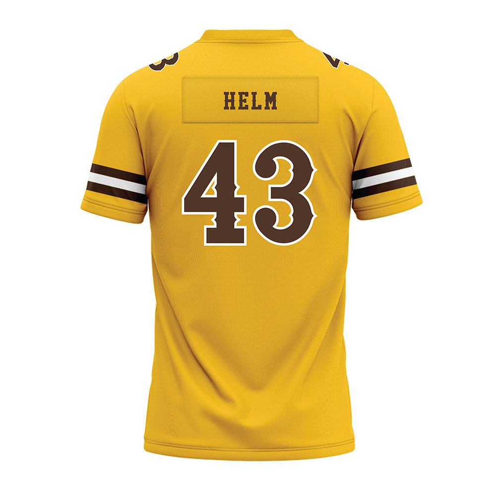 Wyoming - NCAA Football : Gavyn Helm - Premium Football Jersey