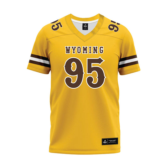 Wyoming - NCAA Football : Caleb Robinson - Premium Football Jersey