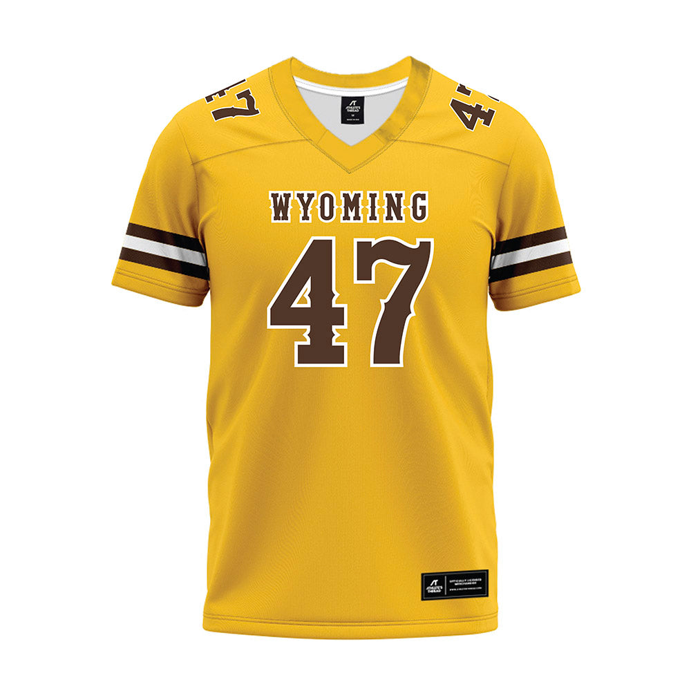 Wyoming - NCAA Football : Jason Handy - Premium Football Jersey-0