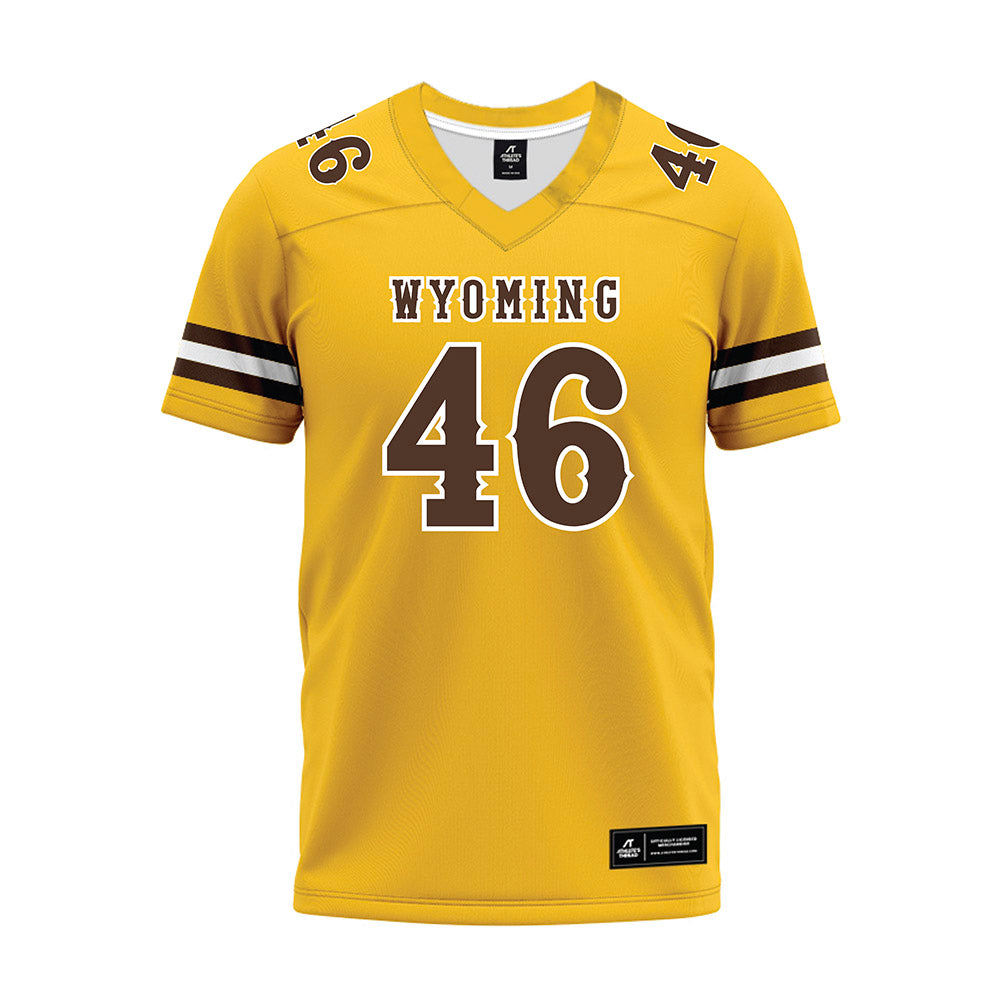 Wyoming - NCAA Football : Dash Bauman - Premium Football Jersey