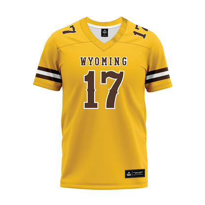 Wyoming - NCAA Football : Evan Svoboda - Premium Football Jersey