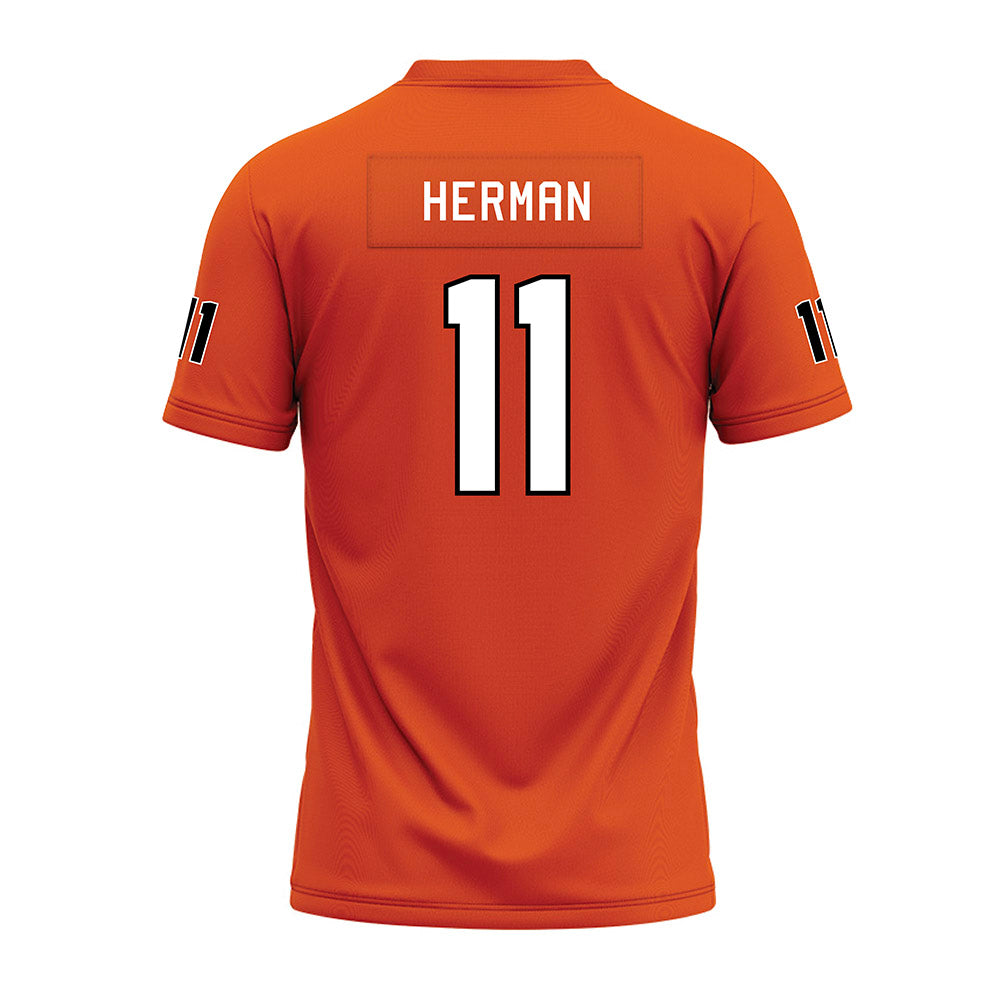 UTPB - NCAA Football : Justin Herman - Premium Football Jersey