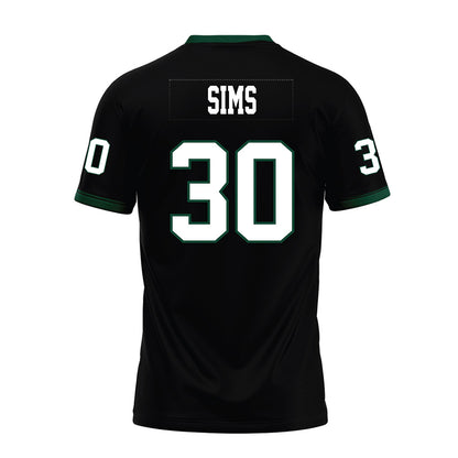 Hawaii - NCAA Football : Landon Sims - Black Premium Football Jersey-1