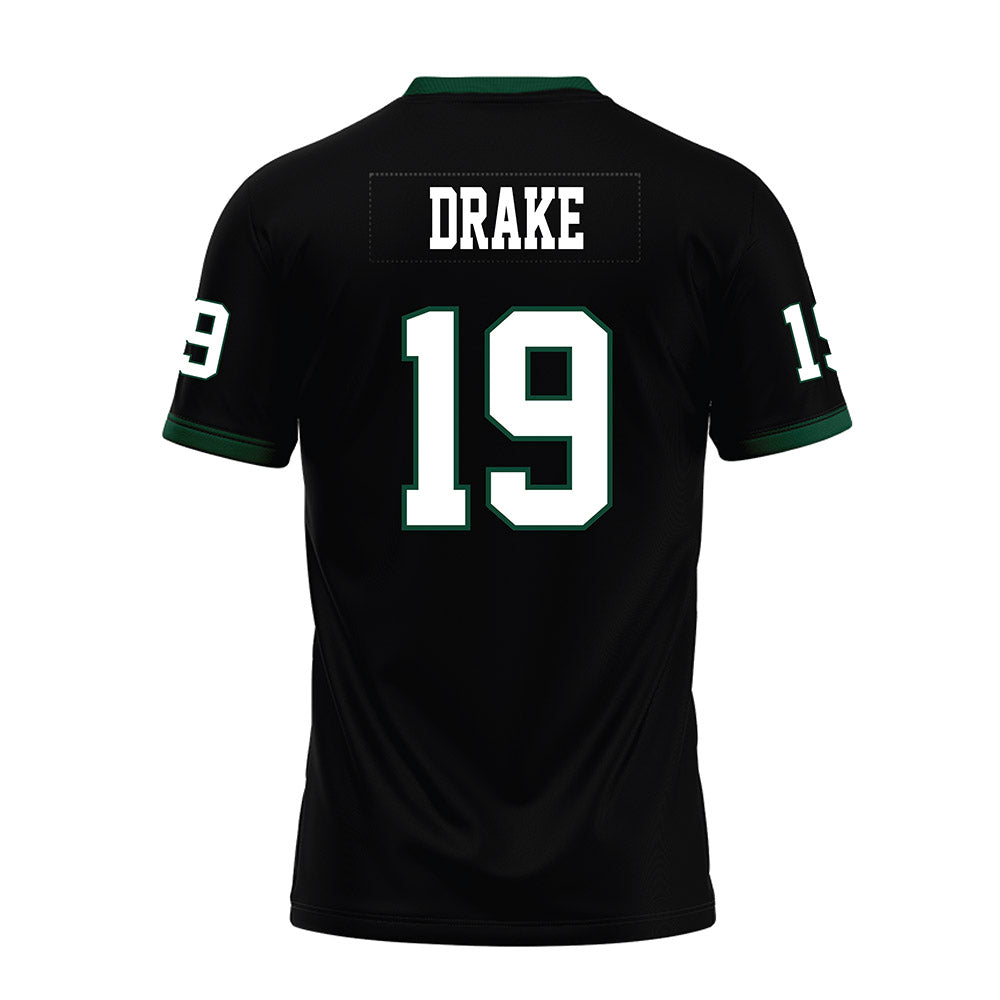 Hawaii - NCAA Football : Ben Drake - Black Premium Football Jersey-1