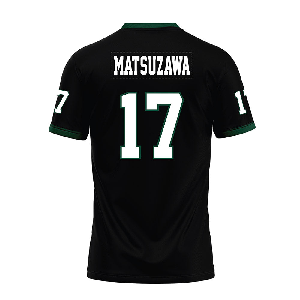 Hawaii - NCAA Football : Kansei Matsuzawa - Black Premium Football Jersey-1