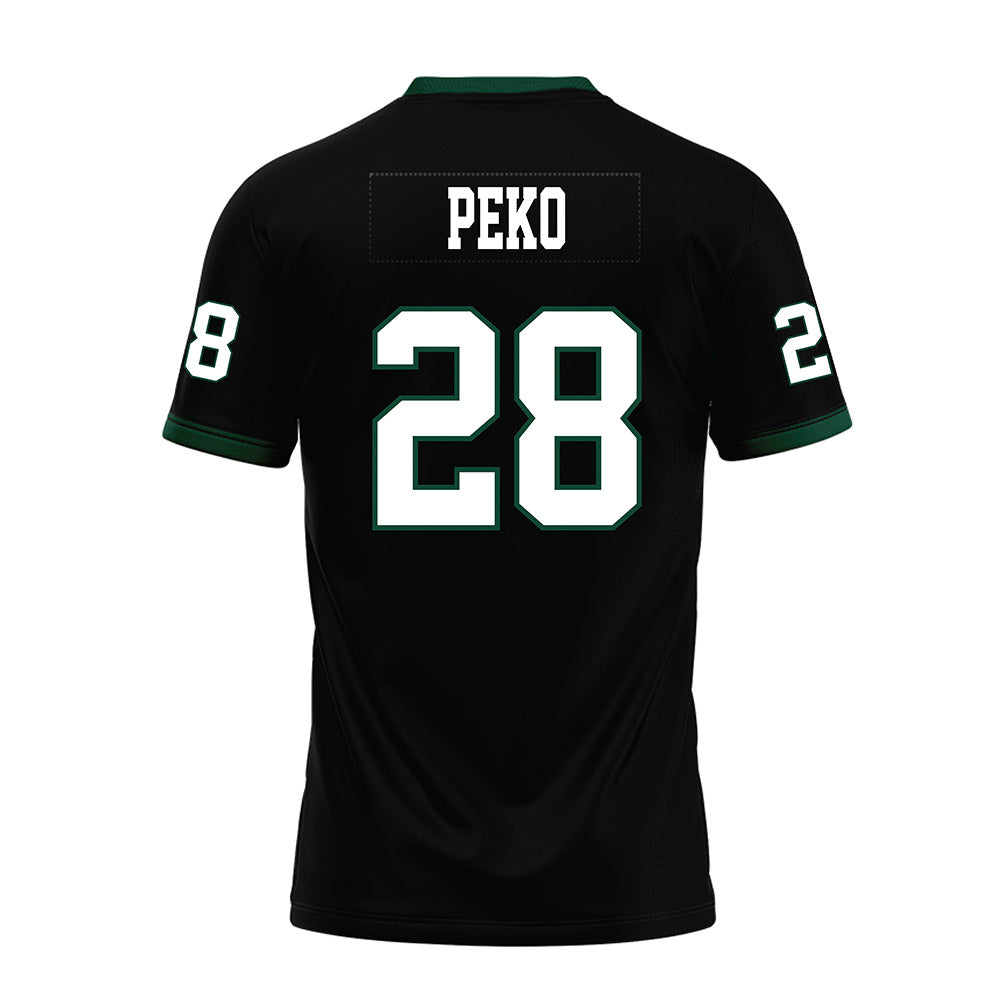Hawaii - NCAA Football : Vaifanua Peko - Black Premium Football Jersey-1