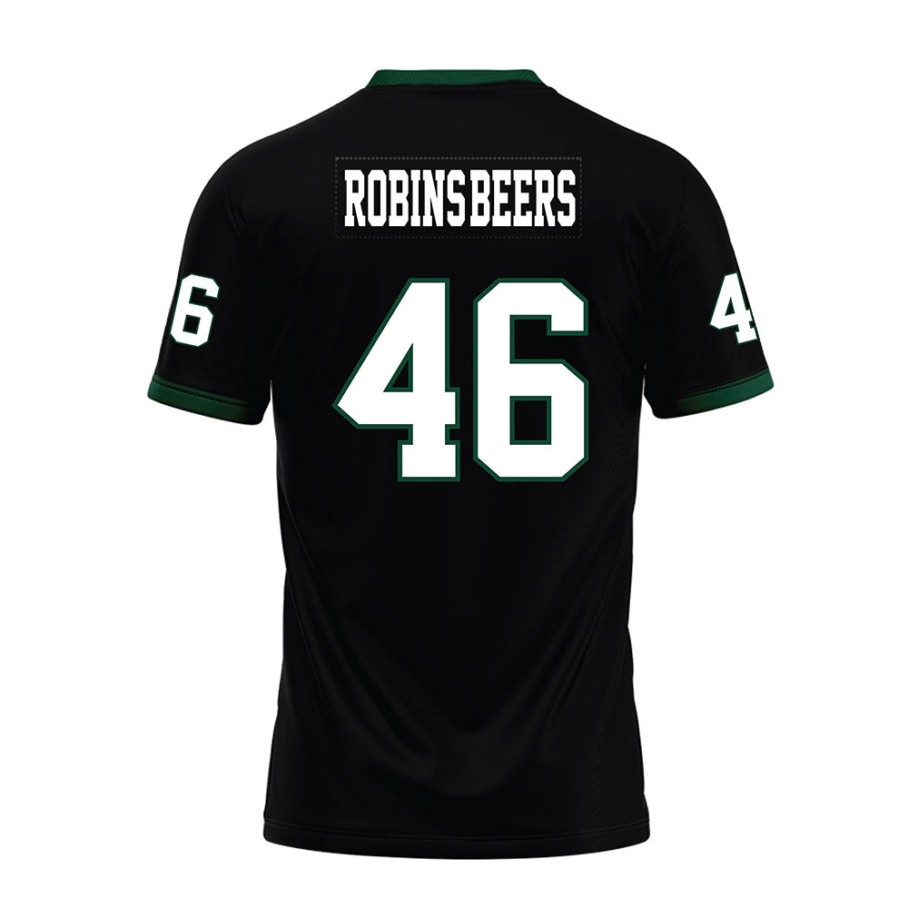 Hawaii - NCAA Football : Kellen Robins-Beers - Black Premium Football Jersey-1