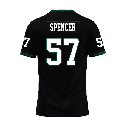 Hawaii - NCAA Football : Ethan Spencer - Black Premium Football Jersey-1